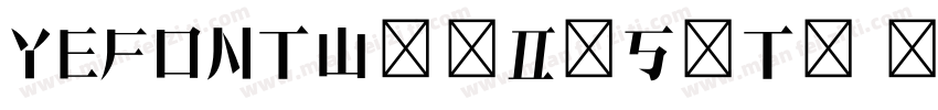 YEFONTWenDeSiTi 标准字体转换